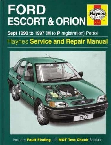 Ford Escort and Orion (90-97) Service and Repair Manual
