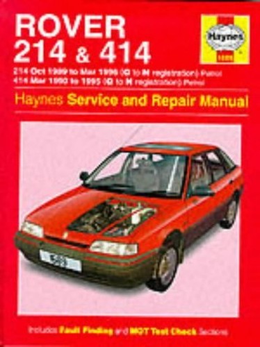 Rover 214 and 414 (89-96) Service and Repair Manual