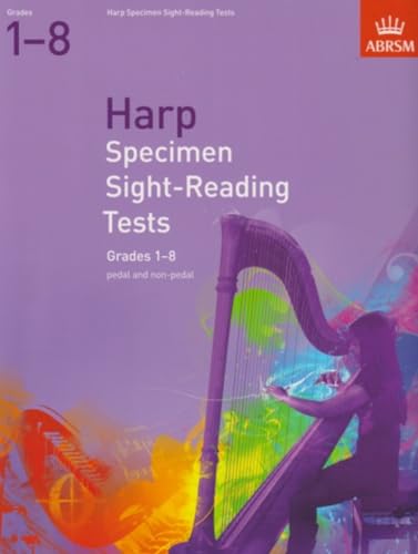 Specimen Sight-Reading Tests for Harp, Grades 1-8 (pedal and non-pedal)