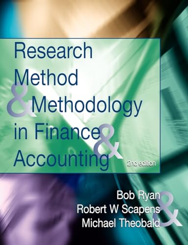 Research Methods and Methodology in Finance and Accounting