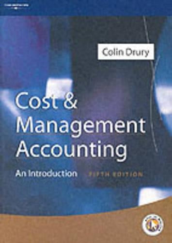 Cost and Management Accounting