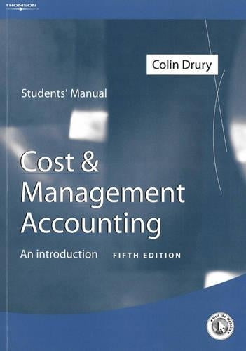 Cost & Management Accounting