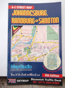 Johannesburg, Randburg & Sandton A-Z Street Map 