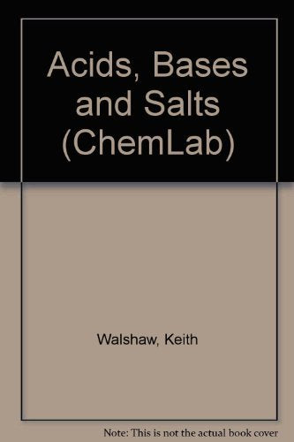 Acids, Bases and Salts