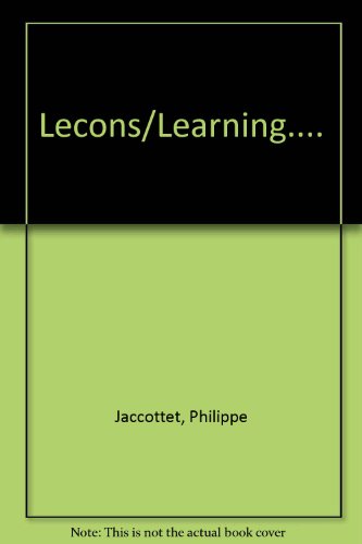 Lecons/Learning....