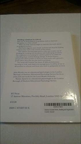 Solution Focused Thinking in Schools