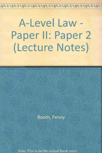 A-Level Law - Paper II