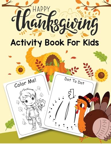 Thanksgiving Activity Book for Kids