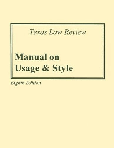 Manual on Usage & Style
