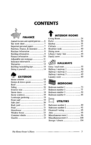 The Home Owner's Diary