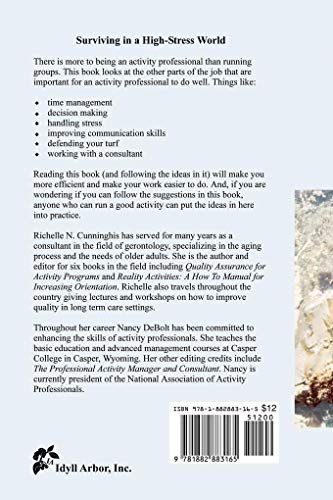 A Survival Guide for Activity Professionals
