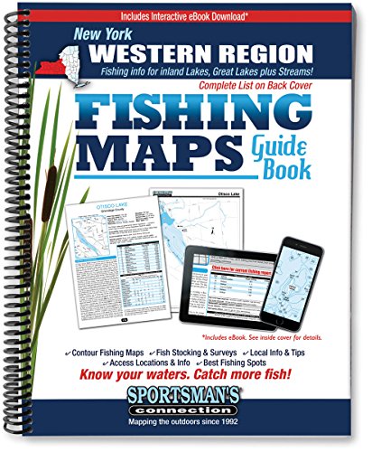 New York Western Region Fishing Maps Guide Book