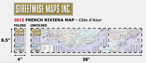 Streetwise French Riviera Map (Cote D'Azur) - Laminated Road Mapof the ...
