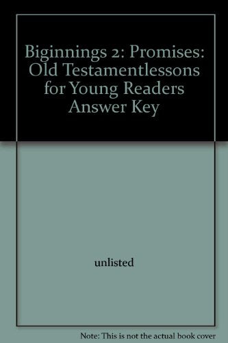 Gods Promises AK Early Elementary Answer Key