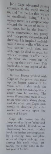 John Cage Visual Art: To Sober and Quiet the Mind