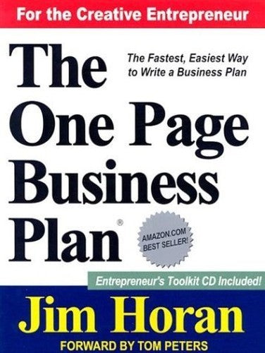 The One Page Business Plan