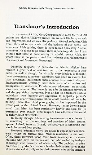 Religious Extremism in the Lives of Contemporary Muslims