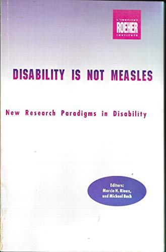 Disability is Not Measles