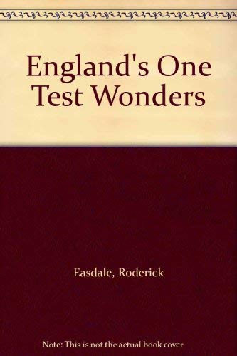 England's One Test Wonders