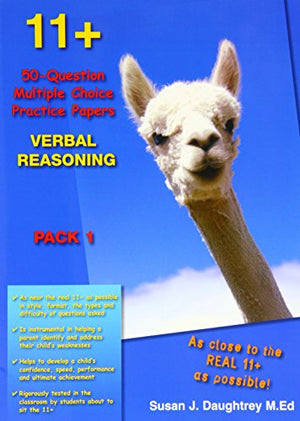 11+ 50-question Multiple Choice Practice Papers Verbal Reasoning Pack 1