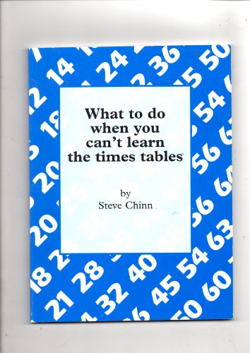 What to Do When You Can't Learn the Times Tables