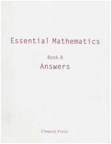 Essential Mathematics Book 8 Answers