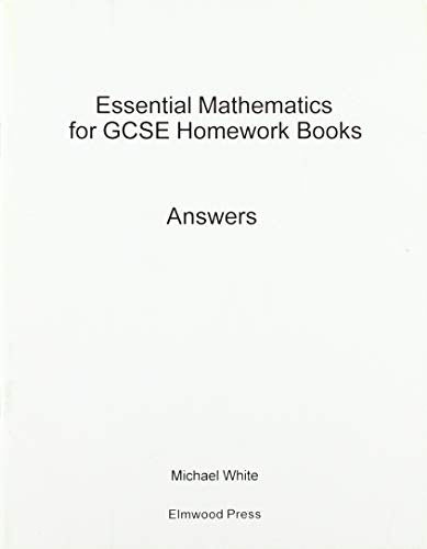 Essential Mathematics for GCSE Higher & Foundation Homework Answers