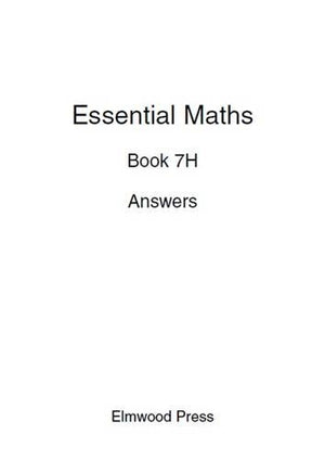 Essential Maths 7H Answers