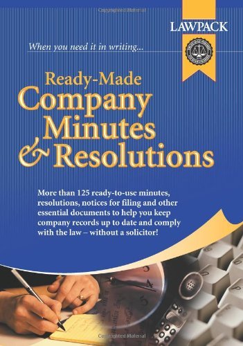 Ready Made Company Minutes and Resolutions