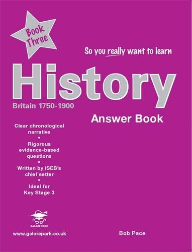 So You Really Want to Learn History Book 3 Answer Book