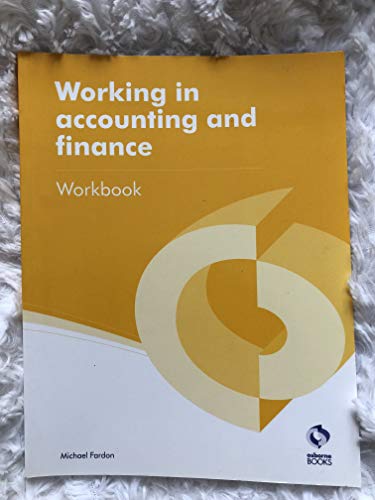 Working in Accounting and Finance Workbook