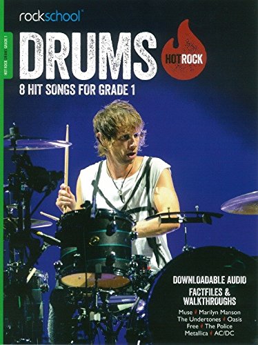 ROCKSCHOOL HOT ROCK DRUMS GR1 BK AUDIO