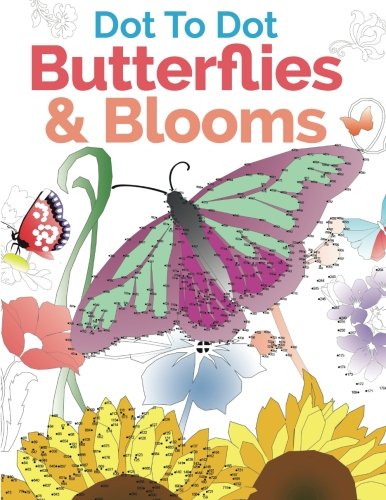Dot To Dot Butterflies  Blooms A Relaxing  Inspirational DotToDot Colouring Book