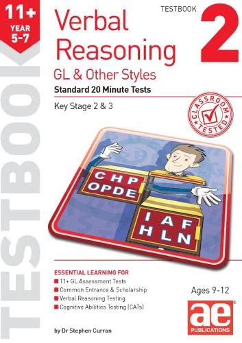 11+ Verbal Reasoning Year 5-7 GL & Other Styles Testbook 2