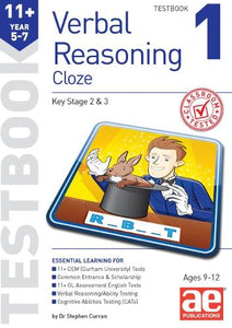 11+ Verbal Reasoning Year 5-7 Cloze Testbook 1 