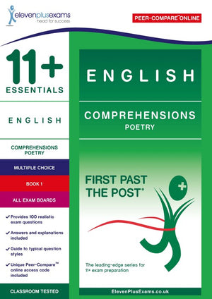 11+ Essentials English Comprehensions: Poetry Book 1