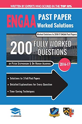 ENGAA Past Paper Worked Solutions