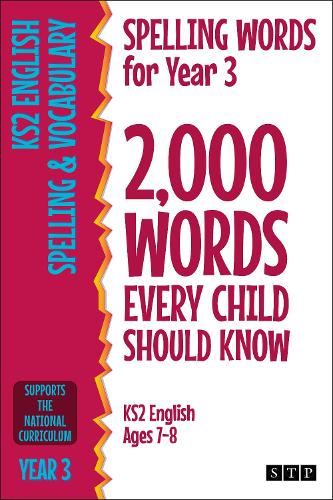 Spelling Words for Year 3