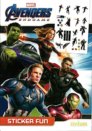 Avengers Endgame Marvel Sticker Fun Activity Book Centum Word Games Mazes New