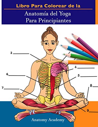 Libro Para Colorear de la Anatomía del Yoga Para Principiantes