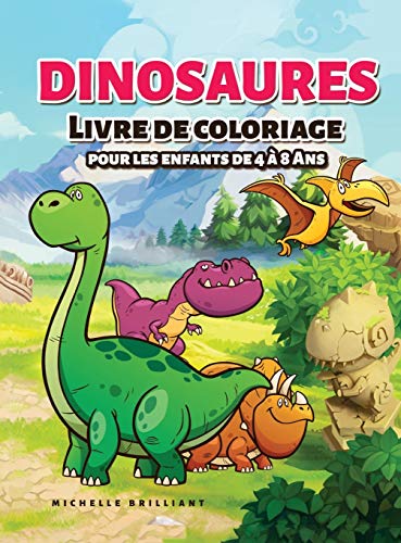Dinosaures Livre de coloriage pour les enfants de 4  8 ans