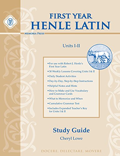 Henle Latin I Guide for Units I - II