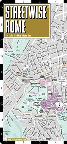 Streetwise Rome Map - Laminated City Street Map of Rome, Italy