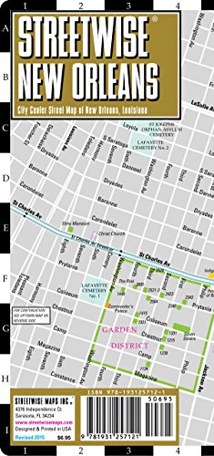 Streetwise New Orleans Map - Laminated City Street Map of New Orleans, Louisiana
