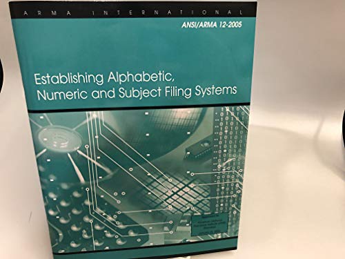 Establishing Alphabetic, Numeric and Subject Filing Systems