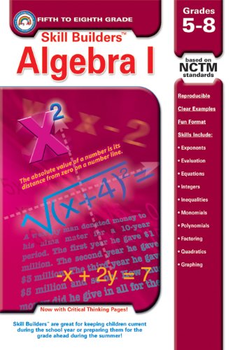 Skill Builders Algebra Grades 5-8