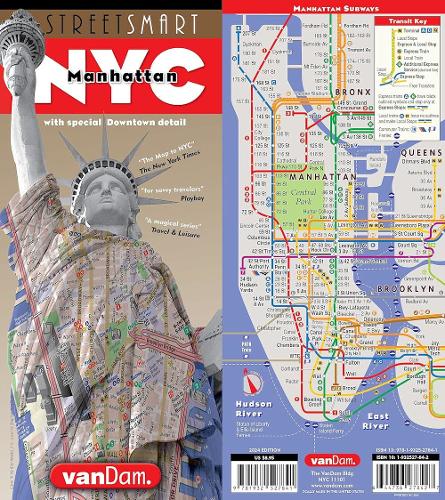 Streetsmart NYC Downtown Map by Vandam
