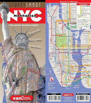 Streetsmart NYC Downtown Map by Vandam