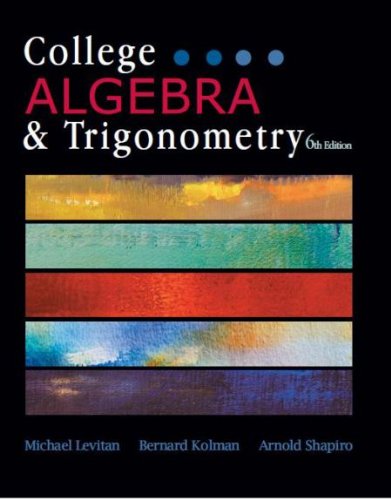 COLLEGE ALGEBRA+TRIGONOMETRY