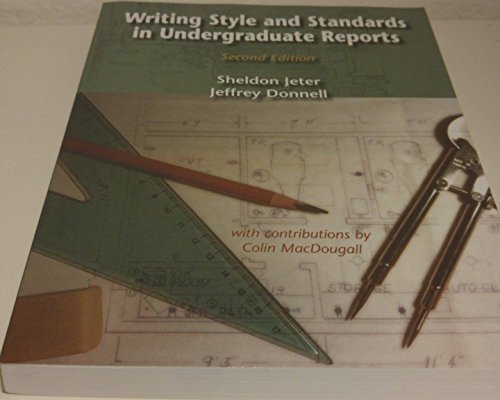 Writing Style and Standards in Undergraduate Reports